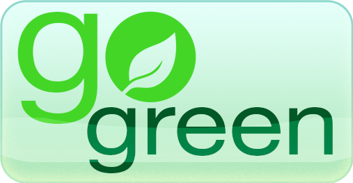 Go green illustrated button